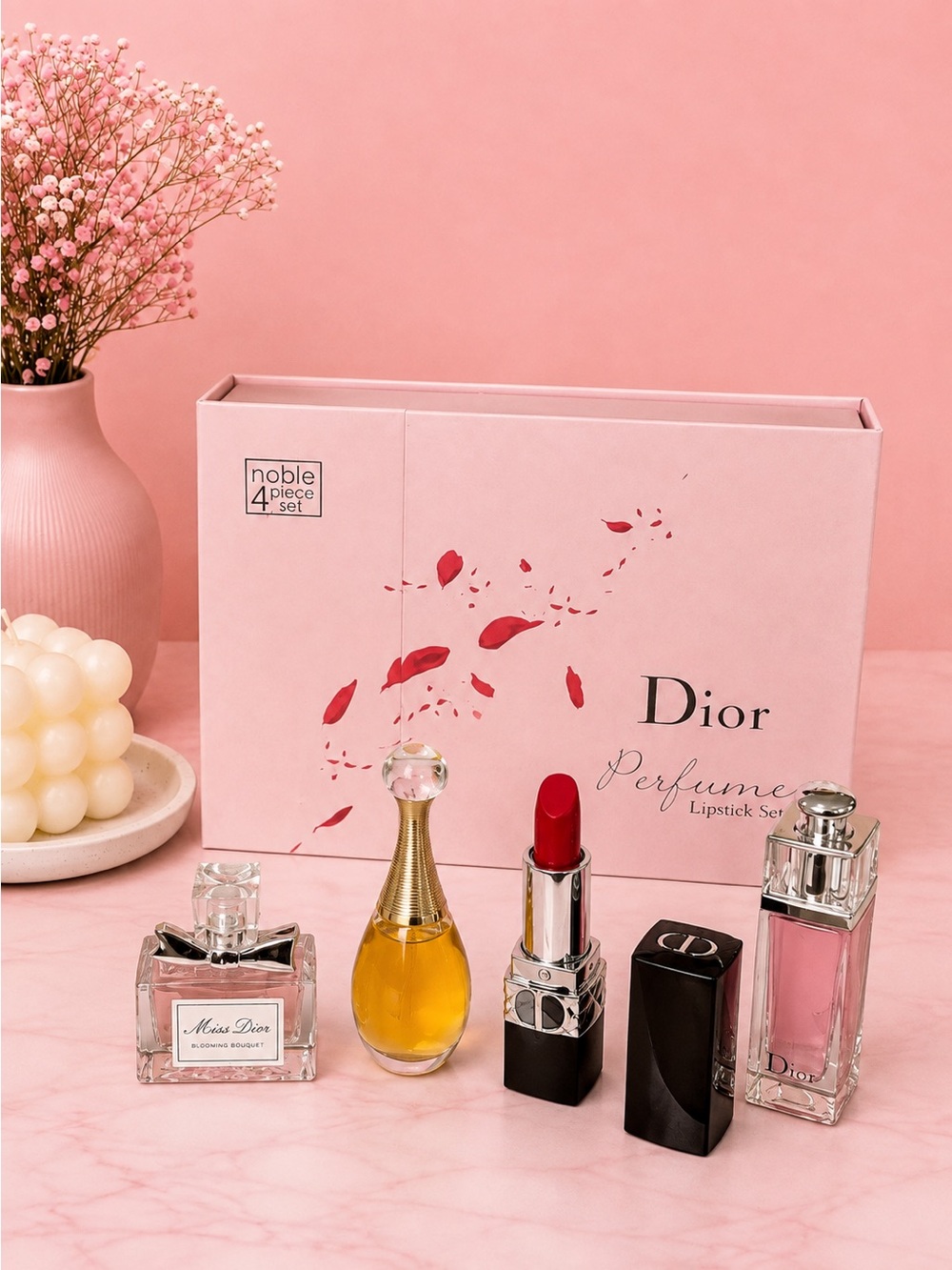 MINI PERFUME & LIPSTICK GIFT SET | 4-PIECE SET 💕